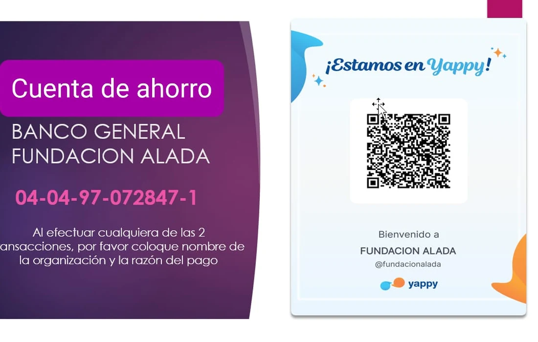 Métodos de pago Fundación Alada